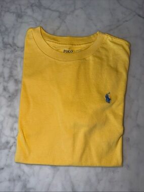 Polo by Ralph Lauren Yellow Short Sleeve Tee with Blue Pony